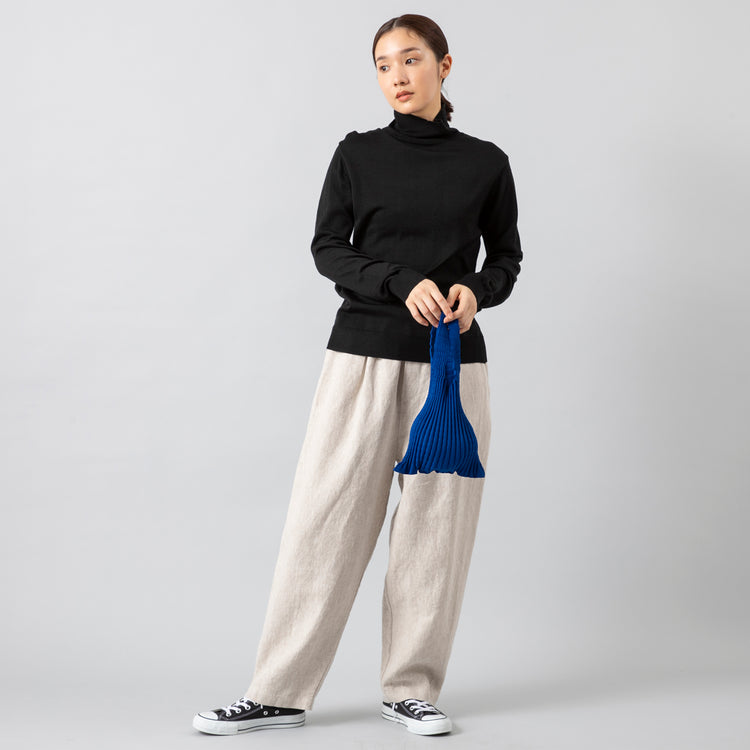 モデル身長163cm,Heavenlyの6x6 Heavy Linen Wide Tapered Pants|HeavenlyのAcrylic Wool Knit Turtle PO,https://market.e-begin.jp/products/dlt_hvr0378q_lala|https://market.e-begin.jp/products/dlt_hvr0176q_lala