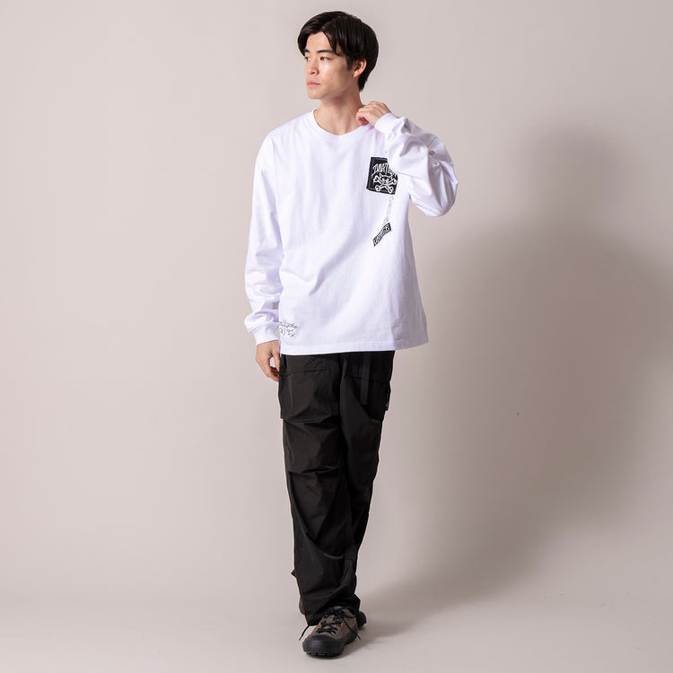 モデル身長180cm (Lサイズ着用)