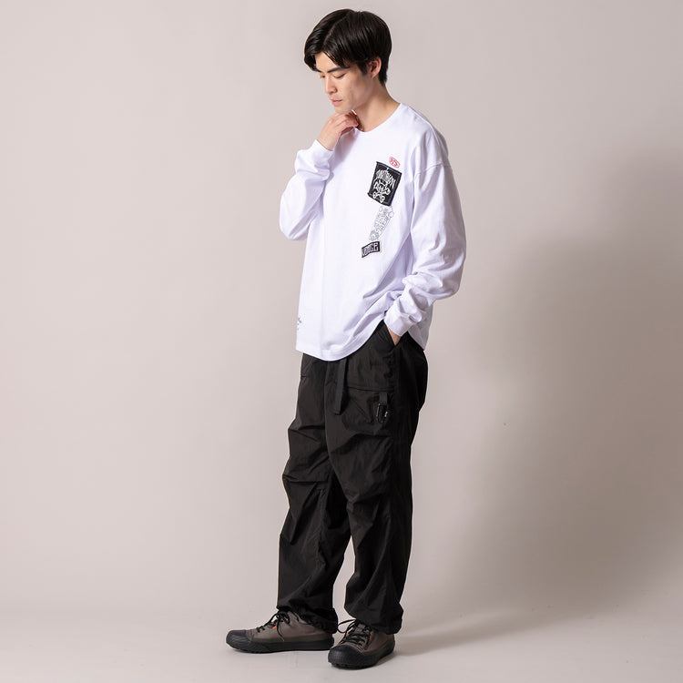 モデル身長180cm (Lサイズ着用)