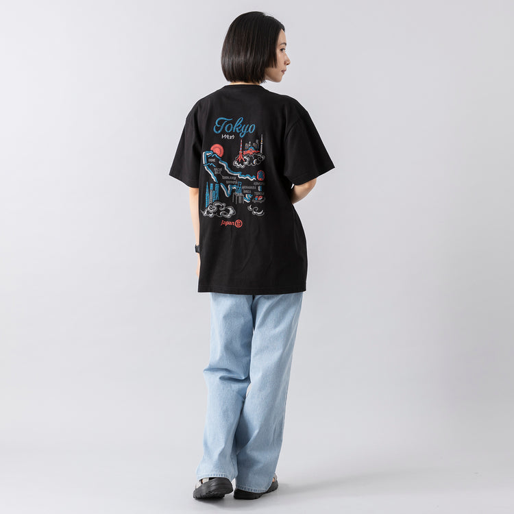モデル身長163cm,JOHNBULLのデニムワイドジーンズ,https://market.e-begin.jp/products/jbu_jbu0060p_lala