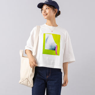 MANON | マノン　HALF SLEEVE SUSPICIOUS FOODPRINT TEE
