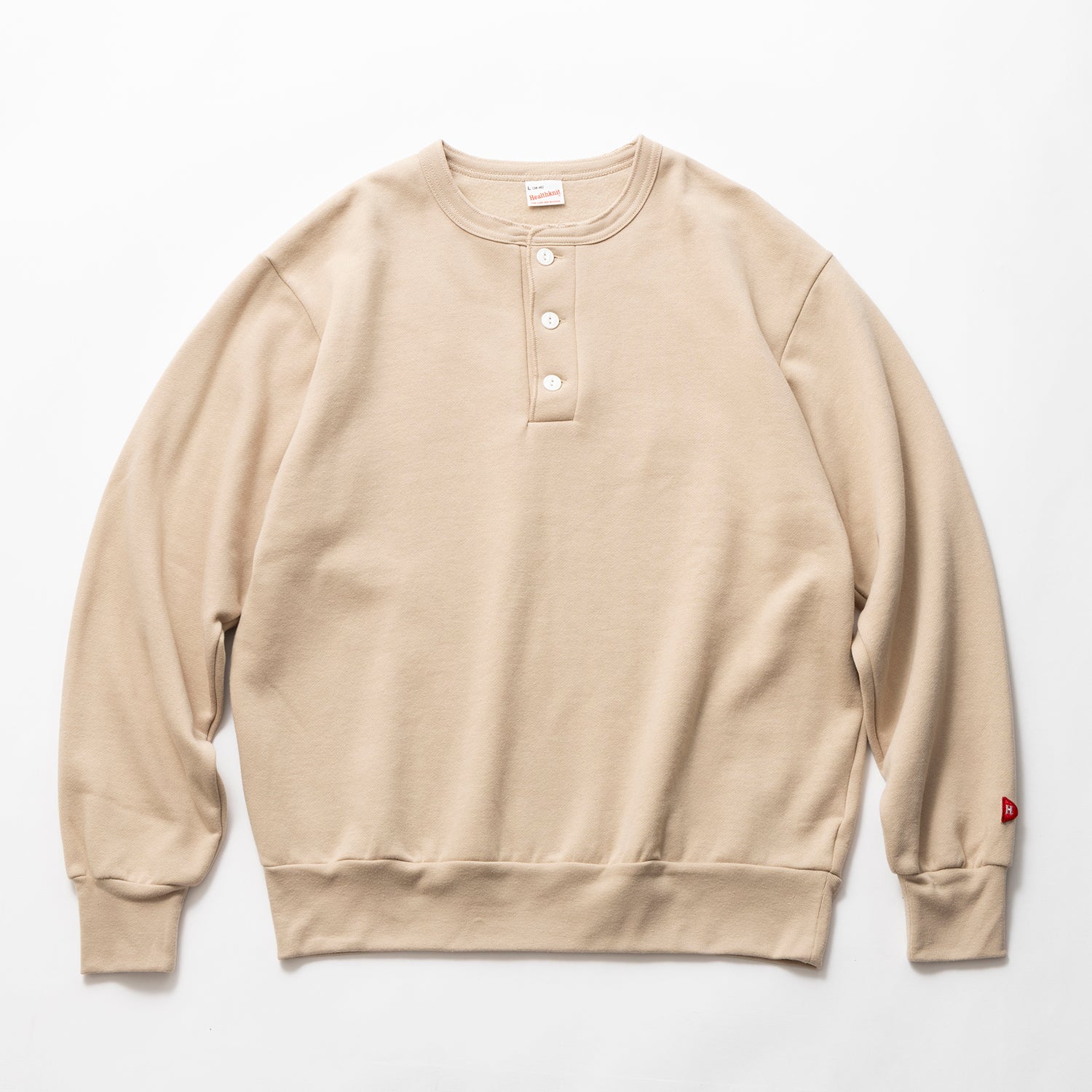Healthknit | ヘルスニット クラシックスウェット ヘンリーネック長袖