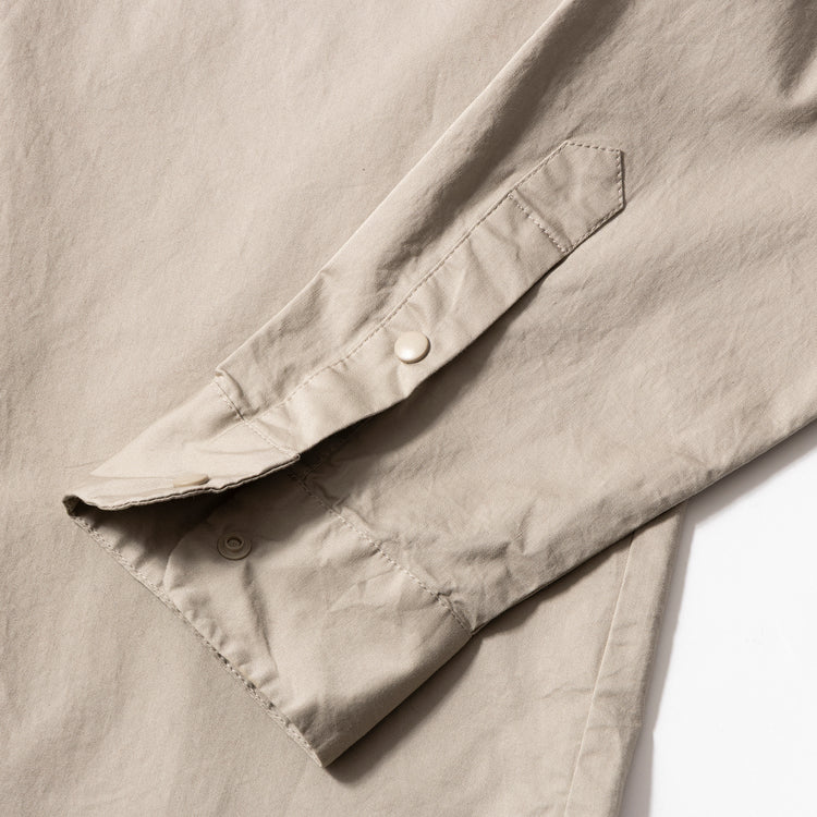 ALLOWED TO UNFOLD | アロウド トゥ アンフォールド　タイプライターストレッチ ドットボタンシャツ