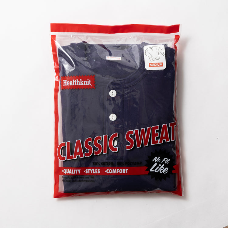 Healthknit | ヘルスニット　クラシックスウェット ヘンリーネック長袖