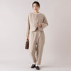 モデル身長163cm,uncinqのCrepe Fabric Narrow Pants|uncinqのCotton 100/2Broad Standneck Pullover|TIDEWAYの別注 2WAY MOSSボストン,https://market.e-begin.jp/products/dlt_unc1539s_lala|https://market.e-begin.jp/products/dlt_unc1007l_lala|https://market.e-begin.jp/products/snk_tid0304j_lala