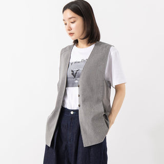 NOMBRE IMPAIR | ノンブル アンペール　リヨセルポリ麻 ロングベスト