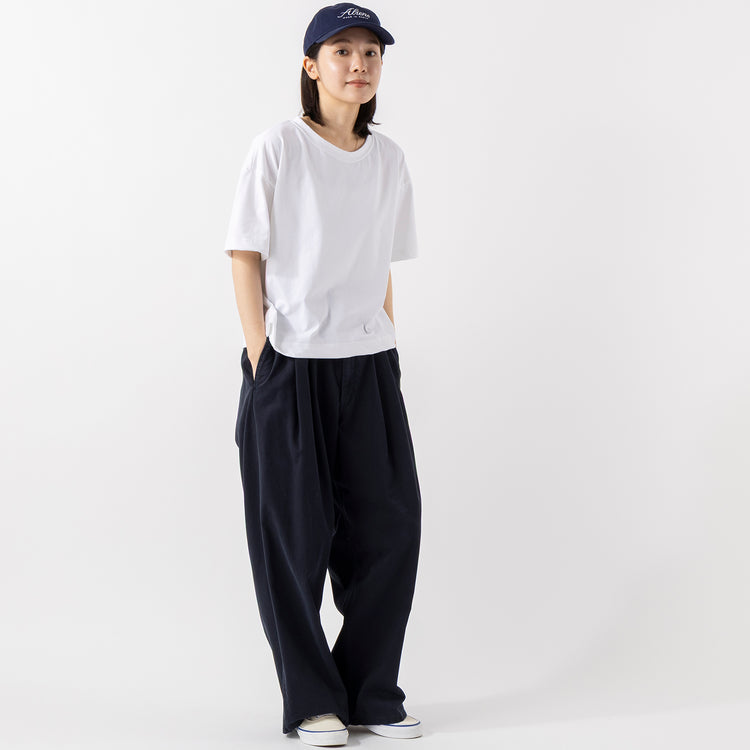 着用サイズ25 (モデル身長163cm),seesetのACTIVE S/S TEE|Le minorのM52 CHINO|SPACE SOUVENIRのWE ARE ALIENS CAP,https://market.e-begin.jp/products/tka_sst0495u_lala|https://market.e-begin.jp/products/gsr_lmn0024u_lala|https://market.e-begin.jp/products/rid_ssv0479u_lala