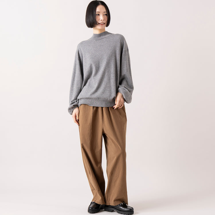 モデル身長165cm,HEAVENLYのCotton Wool Mix Puffsleeve Pullover|TUTIE.の丈の選べるコットンピーチ起毛パンツ,https://market.e-begin.jp/products/dlt_hvr1266s_lala|https://market.e-begin.jp/products/equ_tte1272s_lala