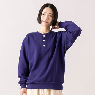 Healthknit | ヘルスニット　クラシックスウェット ヘンリーネック長袖