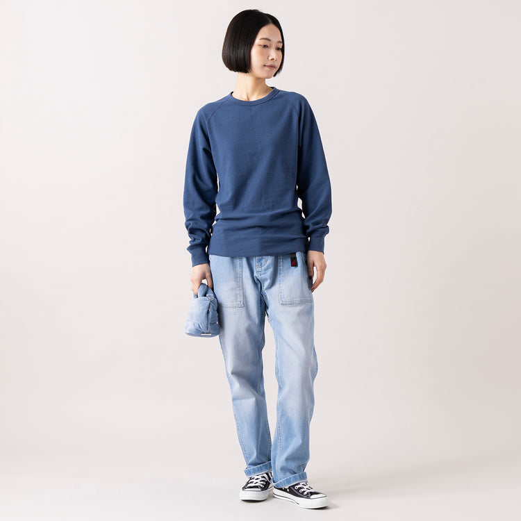 モデル身長165cm,gym masterのダブルフェイス クルーネック|GramicciのSTRETCH DENIM LOOSE TAPERED RIDGE PANT|ROOTOTEのFE.ベビールー.フラッフィポップーA,https://market.e-begin.jp/products/grd_gym1194s_lala|https://market.e-begin.jp/products/inc_grm1196s_lala|https://market.e-begin.jp/products/sup_roo1257s_lala