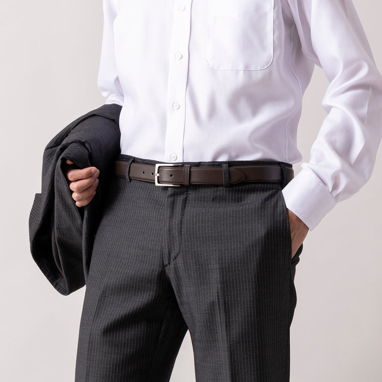 azabu tailor | アザブ テーラー　牛革ベルト MONFRINI ELITE CIOCCOLATE (ブラウン)