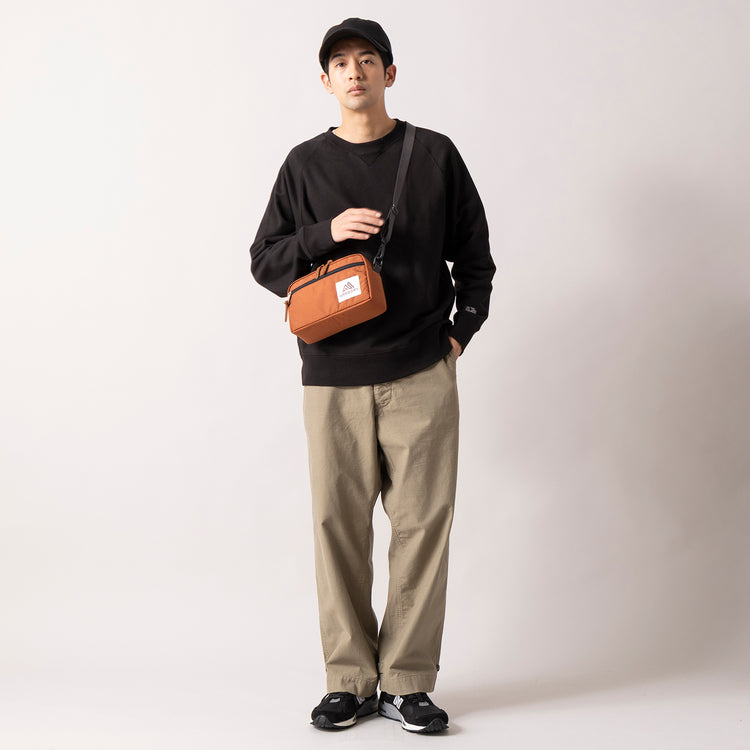 GREGORY | グレゴリー　Begin別注 83-84年正方形プリントタグ パデッドショルダーポーチM デザートラスト ミニポーチ付き