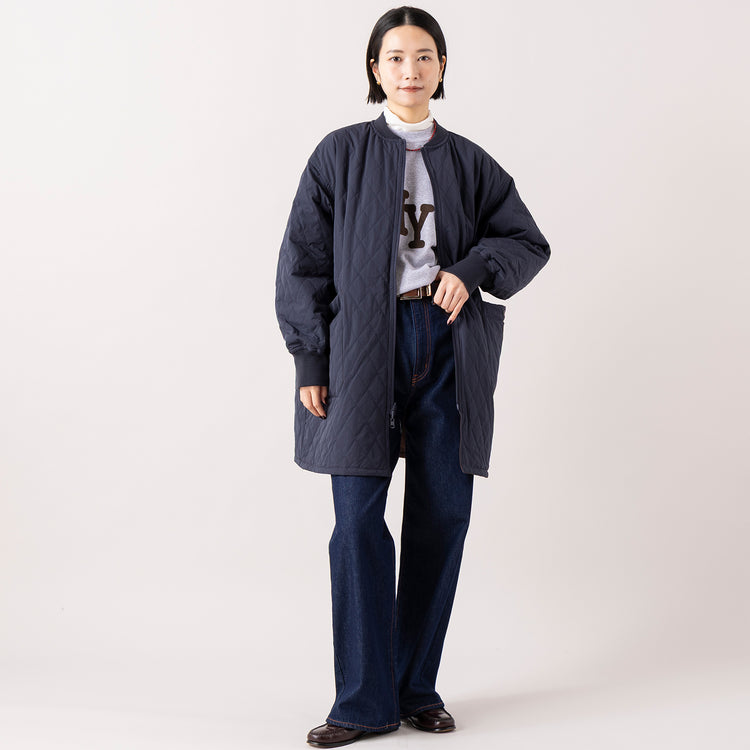 モデル身長165cm（BROWN/NAVY・キルト面）