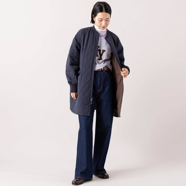 モデル身長165cm（BROWN/NAVY・キルト面）