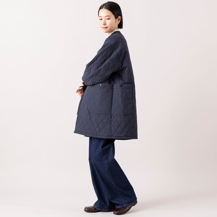 モデル身長165cm（BROWN/NAVY・キルト面）