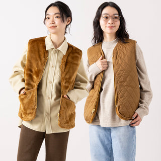 Barbour | バブアー　women's quilted fur gilet