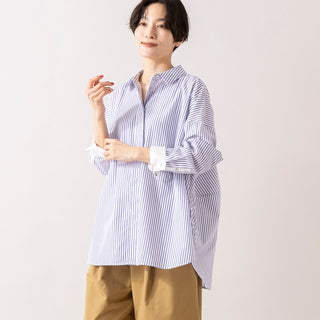 TUTIE. | ツチエ　コットンセルロースストライプシャツ