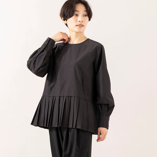 uncinq | アンサンク　Typewriter Hem Pleats Pullover