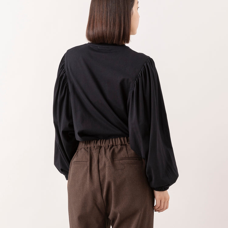 MANON | マノン　GATHER SLEEVE LS TEE