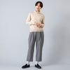 モデル身長163cm,HeavenlyのAcrylic Wool Knit Turtle PO|MOONSTARのオールネイビーのコットンスエードLOAFY,https://market.e-begin.jp/products/dlt_hvr0176q_lala|https://market.e-begin.jp/products/mns_mns0147p_lala