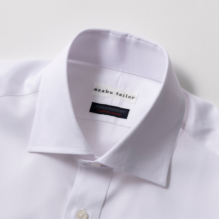 azabu tailor | アザブ テーラー　World Traveler リンクルフリーシャツ (ツイル)【 Regular Model 】