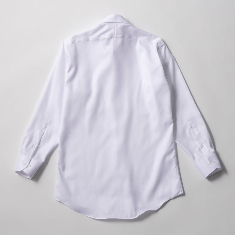 azabu tailor | アザブ テーラー　World Traveler リンクルフリーシャツ (ヘリンボーン)【 Regular Model 】