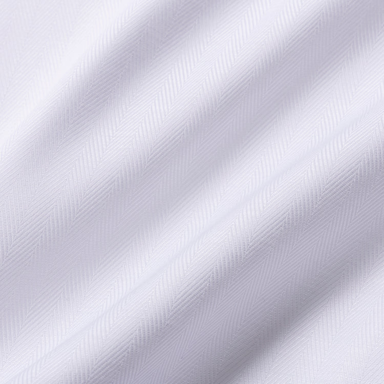 azabu tailor | アザブ テーラー　World Traveler リンクルフリーシャツ (ヘリンボーン)【 Regular Model 】