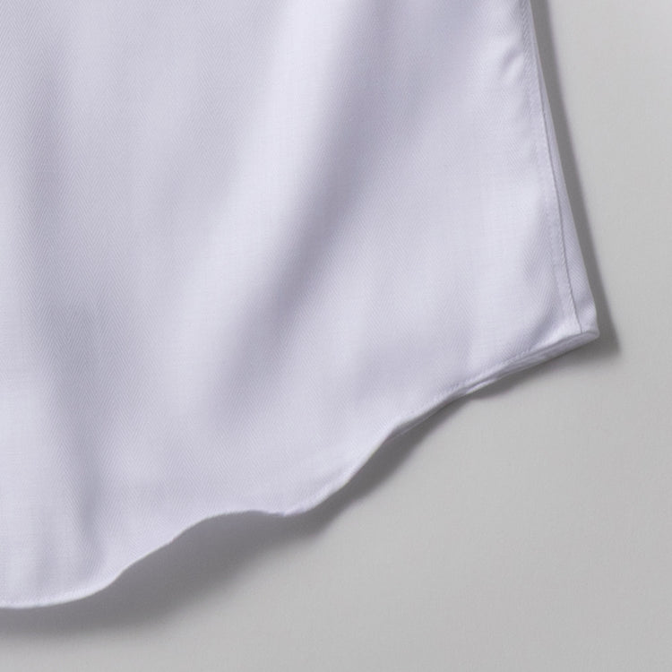 azabu tailor | アザブ テーラー　World Traveler リンクルフリーシャツ (ヘリンボーン)【 Regular Model 】