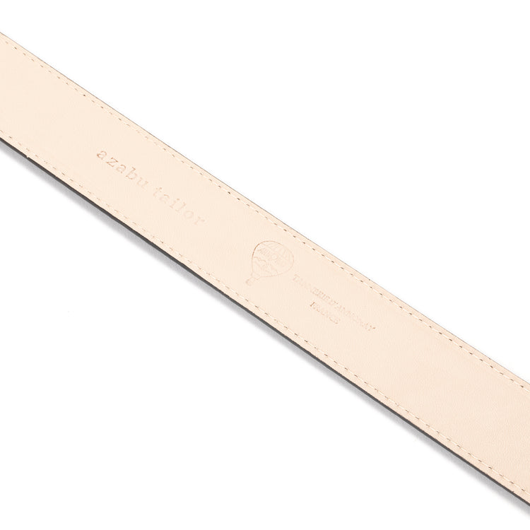 azabu tailor | アザブ テーラー　牛革ベルト ANNONAY MARGO (ブラック)