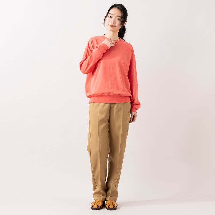 モデル身長165cm,MANONのLS YORK TEE|GLENFIELDのシャークソールグルカサンダル|rapiécageのメタルトップケシビーズネックレス,https://market.e-begin.jp/products/mks_mnn0095u_lala|https://market.e-begin.jp/products/jal_gfd0391q_lala|https://market.e-begin.jp/products/rdx_rpc0108u_lala