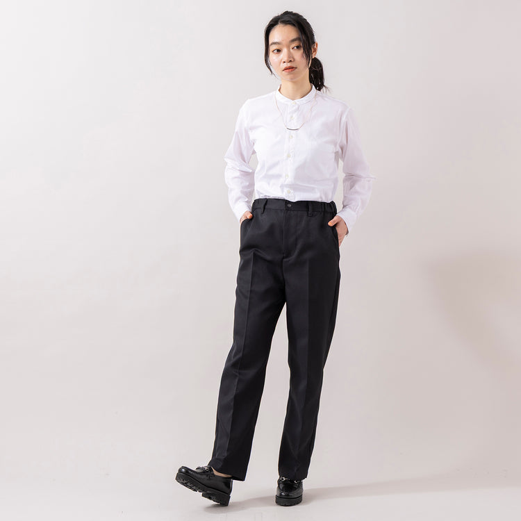モデル身長165cm,MANUAL ALPHABETのBROAD BAND COLOR SHIRT|rapiécageのアジャストダブルパイプコードネックレス,https://market.e-begin.jp/products/mks_man0870j_lala|https://market.e-begin.jp/products/rdx_rpc0106u_lala