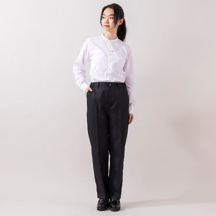 モデル身長165cm,MANUAL ALPHABETのBROAD BAND COLOR SHIRT|rapiécageのアジャストダブルパイプコードネックレス,https://market.e-begin.jp/products/mks_man0870j_lala|https://market.e-begin.jp/products/rdx_rpc0106u_lala