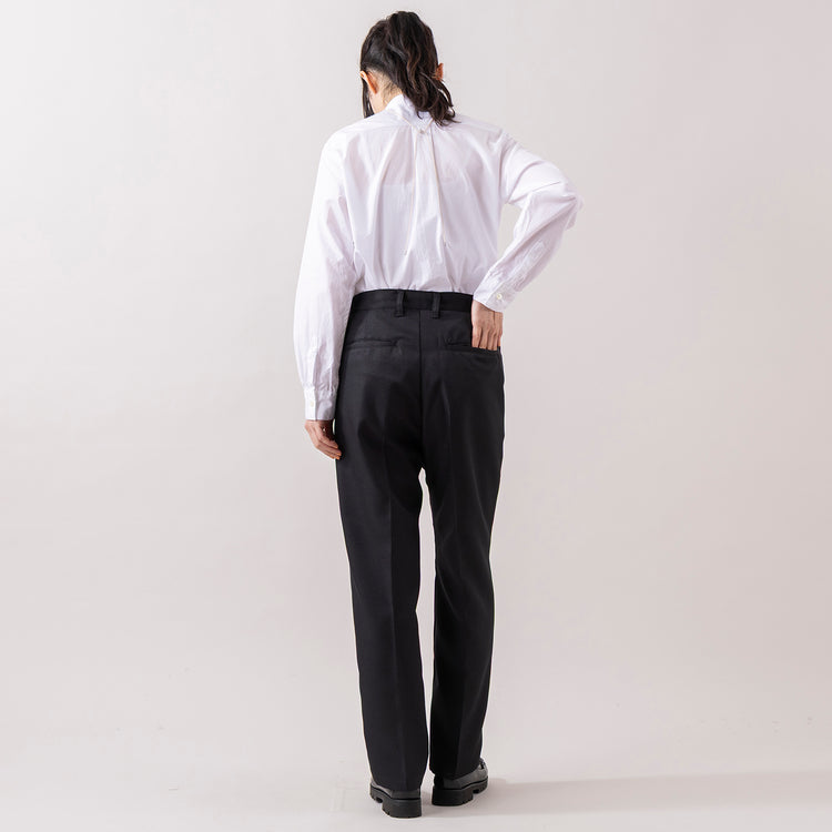 モデル身長165cm,MANUAL ALPHABETのBROAD BAND COLOR SHIRT|rapiécageのアジャストダブルパイプコードネックレス,https://market.e-begin.jp/products/mks_man0870j_lala|https://market.e-begin.jp/products/rdx_rpc0106u_lala