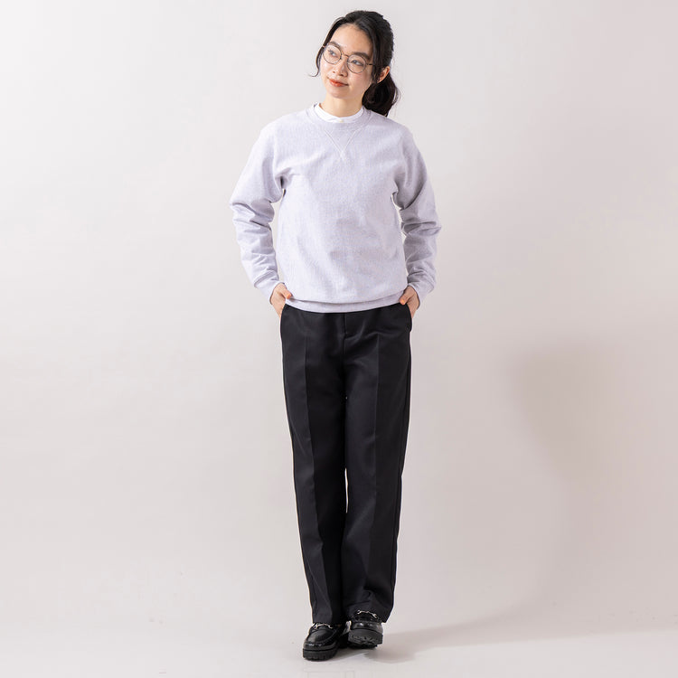 モデル身長165cm,MANUAL ALPHABETのBROAD BAND COLOR SHIRT|gym masterの10.4ozプレミアムヘビーウエイト クルーネック|rapiécageのアジャストダブルパイプコードネックレス,https://market.e-begin.jp/products/mks_man0870j_lala|https://market.e-begin.jp/products/grd_gym0090u_lala|https://market.e-begin.jp/products/rdx_rpc0106u_lala