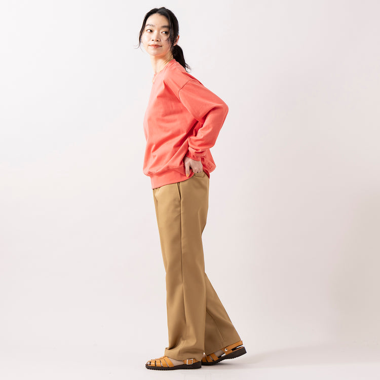 モデル身長165cm,MANUAL ALPHABETのTWILL SEMI- EASY TROUSERS for Lala Begin|GLENFIELDのシャークソールグルカサンダル|rapiécageのメタルトップケシビーズネックレス,https://market.e-begin.jp/products/mks_mnn0095u_lala|https://market.e-begin.jp/products/mks_man0093u_lala|https://market.e-begin.jp/products/jal_gfd0391q_lala|https://market.e-begin.jp/products/rdx_rpc0108u_lala