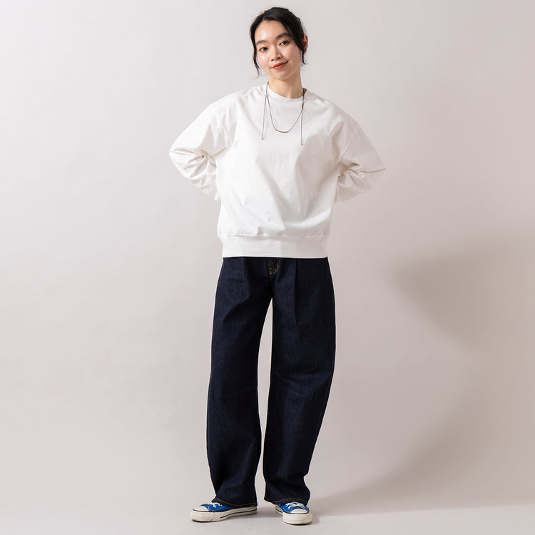 モデル身長165cm,NEEDBY heritageのHARPER|rapiécageのダブルUラインイヤカフ|rapiécageのアジャストダブルパイプコードネックレス,https://market.e-begin.jp/products/mks_mnn0095u_lala|https://market.e-begin.jp/products/gsr_ndh0025u_lala|https://market.e-begin.jp/products/rdx_rpc0110u_lala|https://market.e-begin.jp/products/rdx_rpc0106u_lala