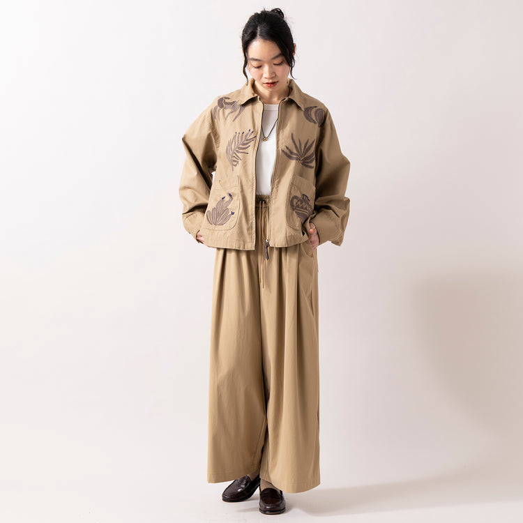 モデル身長165cm,RNA-Nのエンブロイダリーブルゾン|HEAVENLYのCotton CS 5Sleeve T-Shirt|rapiécageのダブルUラインイヤカフ|in moodのEGG×SILK -NECKLACE,https://market.e-begin.jp/products/tky_rnn0098u_lala|https://market.e-begin.jp/products/dlt_hvr0162u_lala||https://market.e-begin.jp/products/rdx_rpc0110u_lala|https://market.e-begin.jp/products/inm_inm0879o_lala