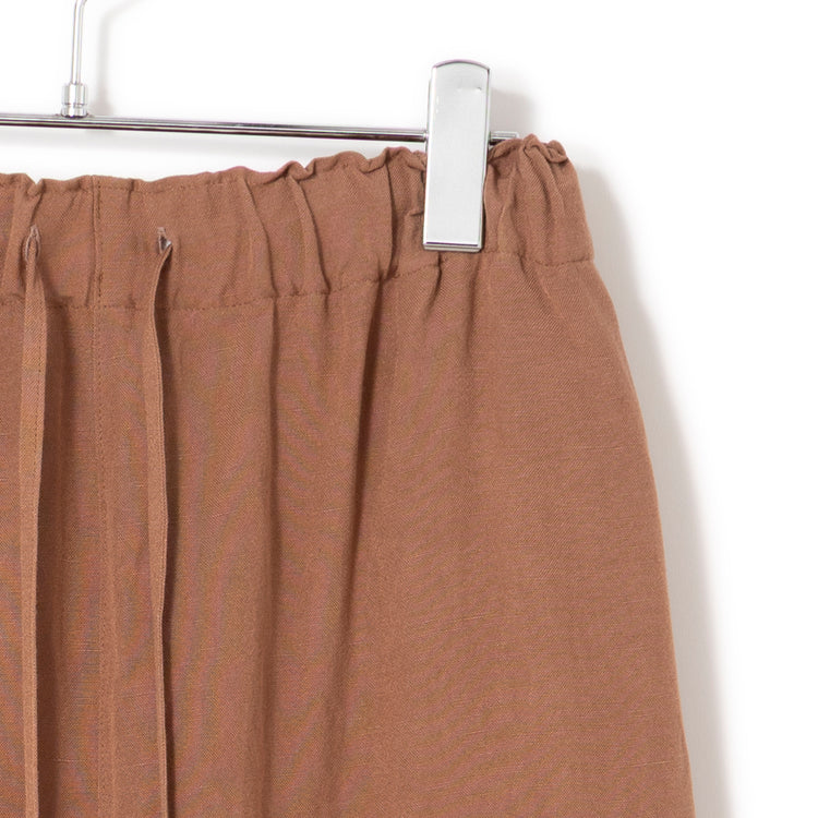 MANON | マノン　RAYON LINEN SLIT EASY PANTS
