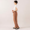 モデル身長 163cm,TUTIE.のコットンソロナフレンチスリーブTシャツ|UNIVERSAL OVERALLのUO34,https://market.e-begin.jp/products/equ_tte0280u_lala|https://market.e-begin.jp/products/sed_uni0291u_lala