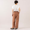 モデル身長 163cm,TUTIE.のコットンソロナフレンチスリーブTシャツ|UNIVERSAL OVERALLのUO34,https://market.e-begin.jp/products/equ_tte0280u_lala|https://market.e-begin.jp/products/sed_uni0291u_lala