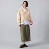 モデル身長165cm,MANONのBROAD CLOTH DRESS SHT|TUTIE.のコットンツイル起毛フロントボタンスカート|ORGANIC HANDLOOMのBENGAL,https://market.e-begin.jp/products/mks_mnn0443r_lala|https://market.e-begin.jp/products/equ_tte0473r_lala|https://market.e-begin.jp/products/sed_ogh0471r_lala