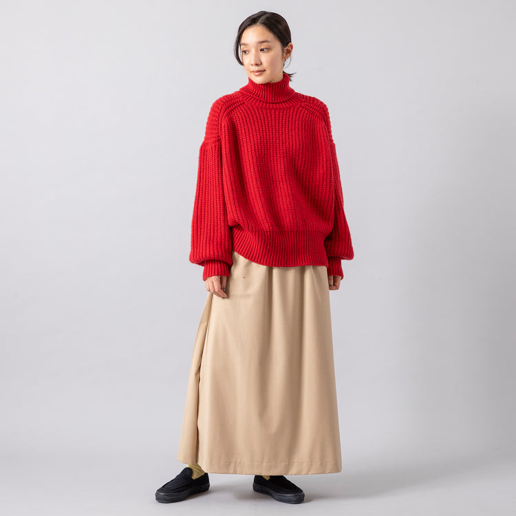 モデル身長163cm,MANONのSIDE TUCK TIGHT SKIRT|MOONSTARのLOAFY,https://market.e-begin.jp/products/mks_mnn0673r_lala|https://market.e-begin.jp/products/mns_mns0147p_lala