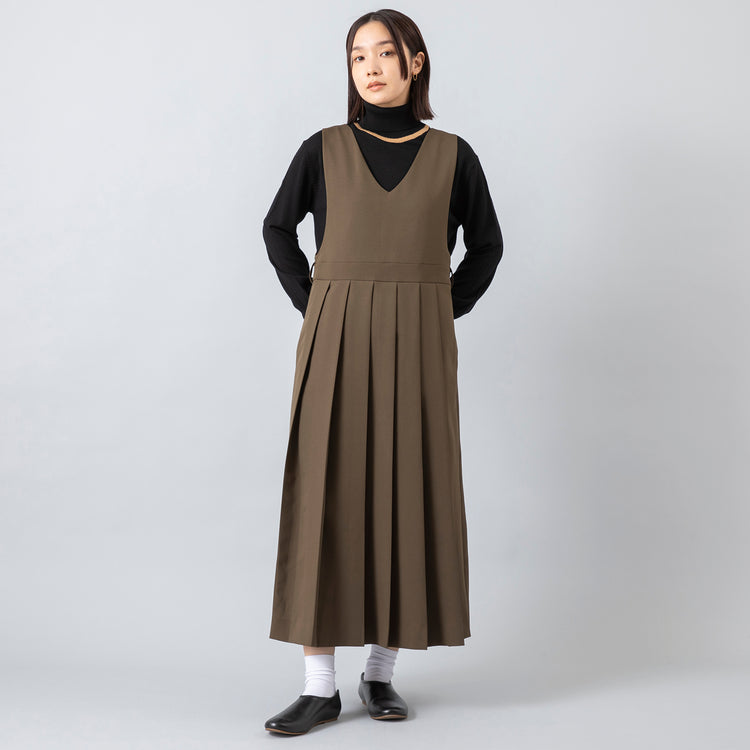 モデル身長163cm,natiamのpleats jumper skirt|hcubuchのはまづと|BaqlessのAmity Isa,https://market.e-begin.jp/products/rip_ntm0691p_lala|https://market.e-begin.jp/products/hpn_hcu0451p_lala|https://market.e-begin.jp/products/kim_baq0667p_lala