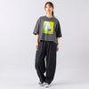 モデル身長165cm,URCH RNAのコックさんの5ポケットパンツ ONE WASH|MATOWのTsuki 朧月 -おぼろづき- / スクエア シルバー レザー ノワール,https://market.e-begin.jp/products/tky_urr0784s_lala|https://market.e-begin.jp/products/bey_mtw0358s_lala