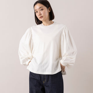 MANON | マノン　GATHER SLEEVE LS TEE