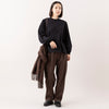 モデル身長163cm,MANONのGATHER SLEEVE LS TEE|ARCH&LINEのSTRETCH CREW PANTS|DiuのLilio|Finissageのソリッドペールストール,https://market.e-begin.jp/products/mks_mnn1173s_lala|https://market.e-begin.jp/products/ach_ach1163s_lala|https://market.e-begin.jp/products/cil_diu1167s_lala|https://market.e-begin.jp/products/hem_fns1203s_lala