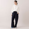 モデル身長163cm,MANONのGATHER SLEEVE LS TEE|me.のwooly kersey easy bakerPT,https://market.e-begin.jp/products/mks_mnn1173s_lala|https://market.e-begin.jp/products/hpn_med1176s_lala