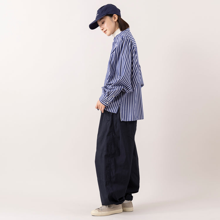 モデル身長163cm,MANONのGATHER SLEEVE BAND COLLAR SHT|WHITE MAILSのCOTTON PAPER HIGH STRETCH TURTLENECK PULLOVER|RNA-Nのミリタリーオーバーパンツ|Moonstarのローバスケットヴィンテージグレー|PROGRESS RUNNING CLUBのBADGE Logo Cap,https://market.e-begin.jp/products/mks_mnn1174s_lala|https://market.e-begin.jp/products/hrt_wns0730n_lala|https://market.e-begin.jp/products/tky_rnn1182s_lala|https://market.e-begin.jp/products/mns_mns0286o_lala|https://market.e-begin.jp/products/gra_pgr0248r_lala