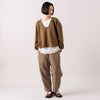 モデル身長165cm,LE MELANGEのUネックポンチPO|LE MELANGEの裾切り替えレイヤードインナー|MANONのBALLOON PANTS|Organic handloomのSHELLY|NEI/NORのエレガントバイカラーボールチャーム ネックレス,https://market.e-begin.jp/products/inf_lem1277s_lala|https://market.e-begin.jp/products/inf_lem1170s_lala|https://market.e-begin.jp/products/mks_mnn1264s_lala|https://market.e-begin.jp/products/sed_ogh1252s_lala|https://market.e-begin.jp/products/ris_ner1301s_lala