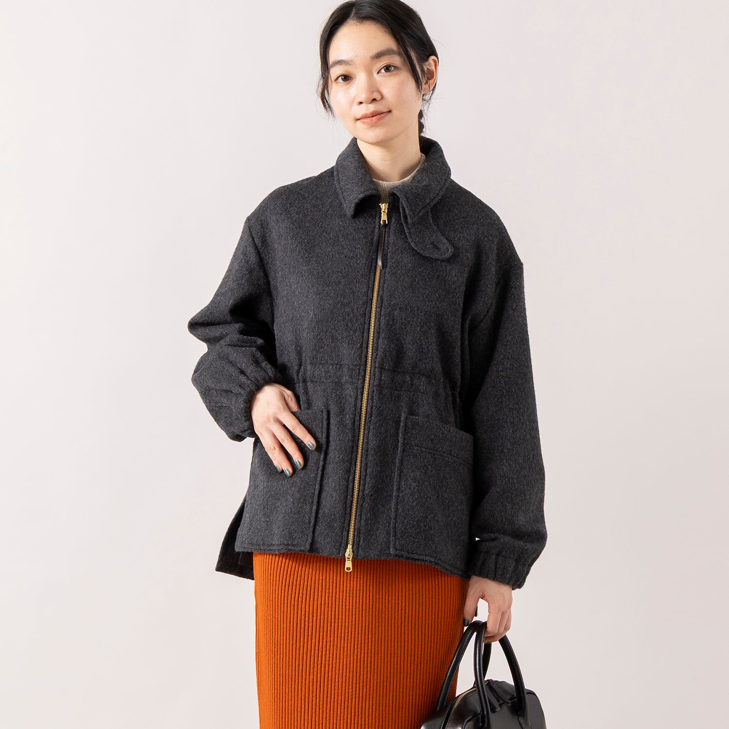 MANON | マノン SHAGGY WOOL ZIP JKT